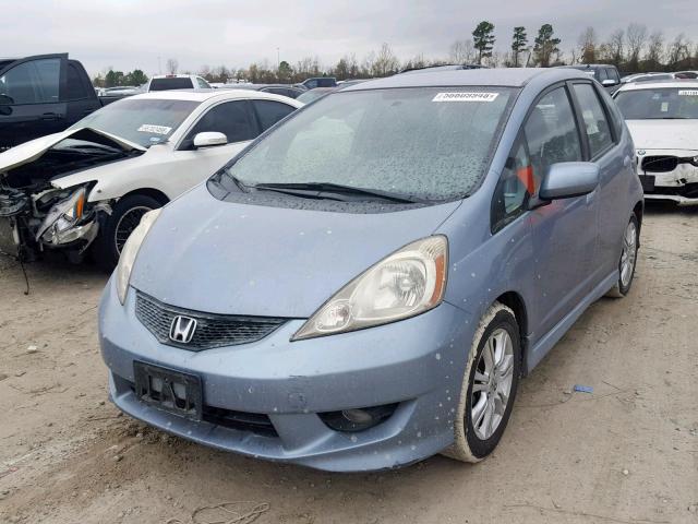 JHMGE8H54BC004521 - 2011 HONDA FIT SPORT BLUE photo 2