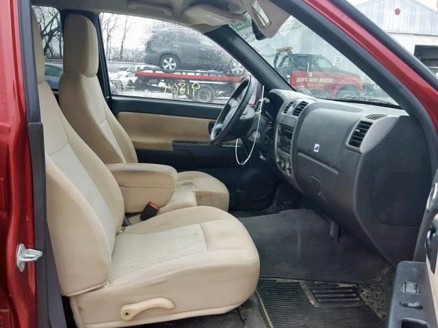1GCDSCFE9B8129486 - 2011 CHEVROLET COLORADO L MAROON photo 5