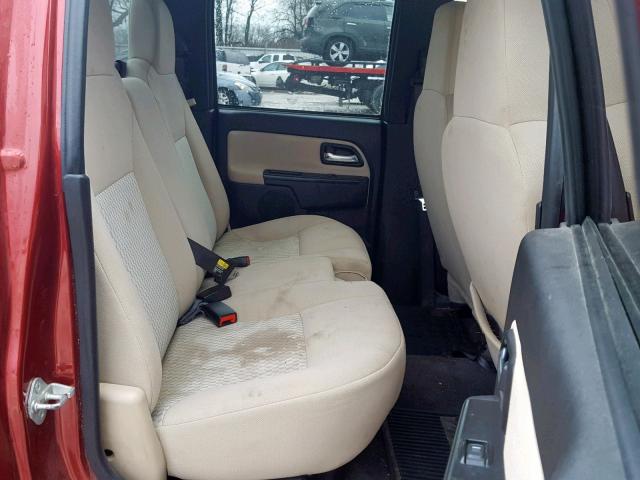 1GCDSCFE9B8129486 - 2011 CHEVROLET COLORADO L MAROON photo 6