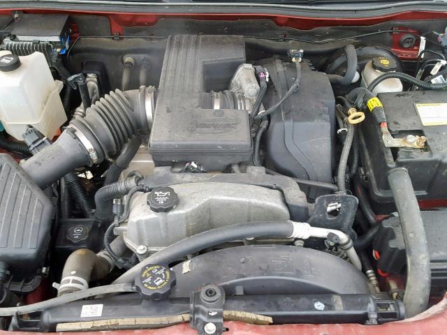 1GCDSCFE9B8129486 - 2011 CHEVROLET COLORADO L MAROON photo 7