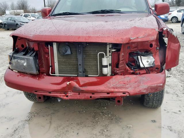 1GCDSCFE9B8129486 - 2011 CHEVROLET COLORADO L MAROON photo 9