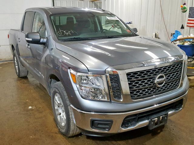 1N6AA1EJ1JN501277 - 2018 NISSAN TITAN S GRAY photo 1