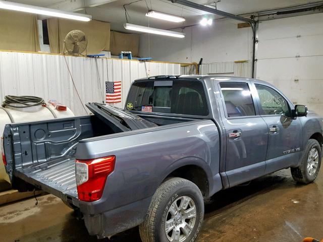 1N6AA1EJ1JN501277 - 2018 NISSAN TITAN S GRAY photo 4