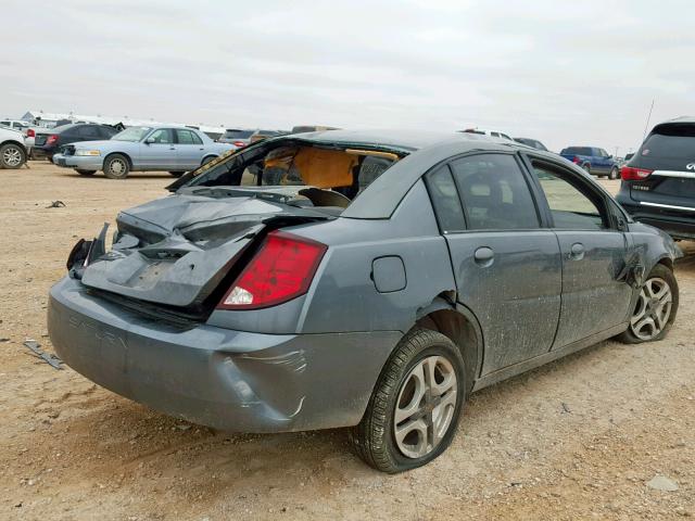 1G8AL52F04Z148042 - 2004 SATURN ION LEVEL GRAY photo 4