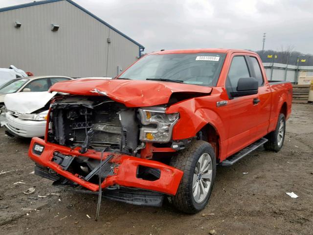 1FTFX1EF8HKD23754 - 2017 FORD F-150 RED photo 2