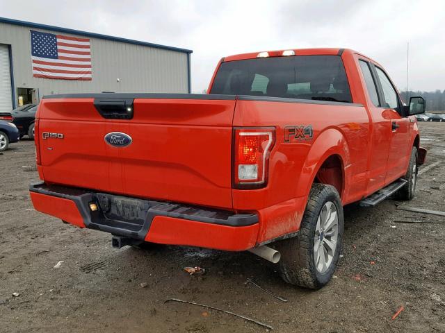 1FTFX1EF8HKD23754 - 2017 FORD F-150 RED photo 4
