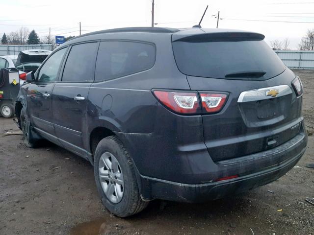 1GNKRFKD5FJ224019 - 2015 CHEVROLET TRAVERSE L GRAY photo 3