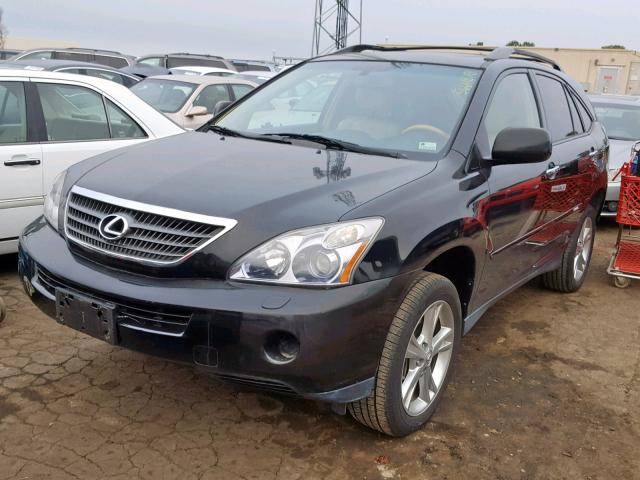 JTJGW31U982009101 - 2008 LEXUS RX 400H BLACK photo 2