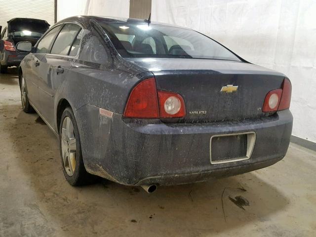 1G1ZH57B79F250570 - 2009 CHEVROLET MALIBU 1LT BLACK photo 3