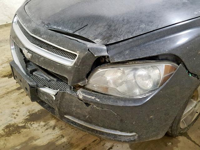 1G1ZH57B79F250570 - 2009 CHEVROLET MALIBU 1LT BLACK photo 9