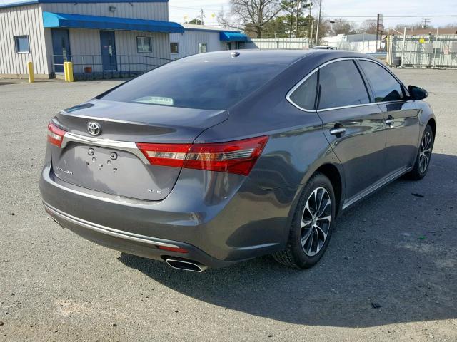 4T1BK1EB3GU194993 - 2016 TOYOTA AVALON XLE CHARCOAL photo 4