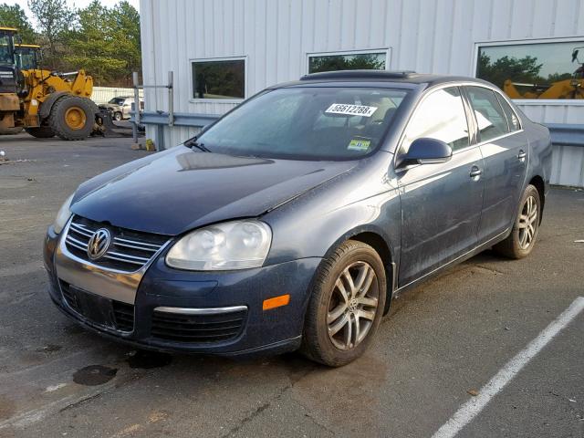 3VWST71K96M710977 - 2006 VOLKSWAGEN JETTA TDI BLUE photo 2