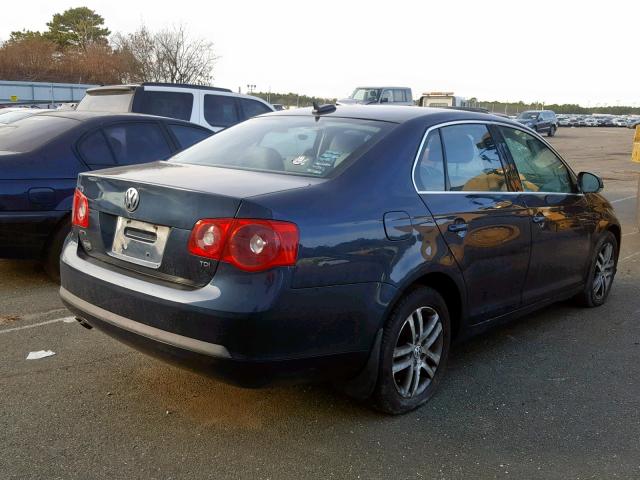 3VWST71K96M710977 - 2006 VOLKSWAGEN JETTA TDI BLUE photo 4