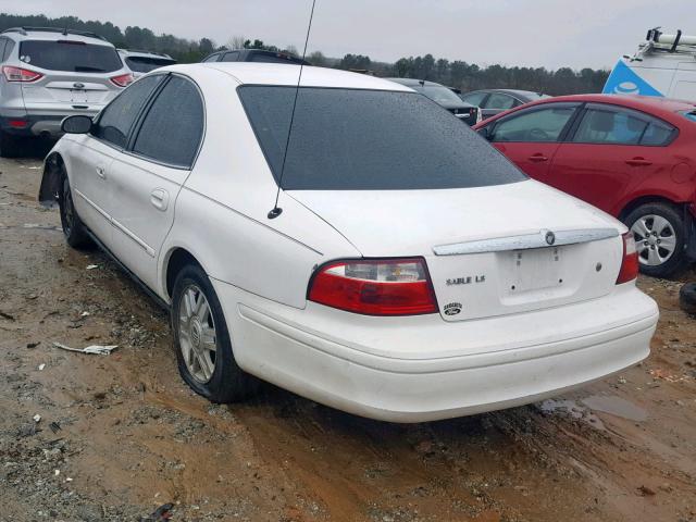 1MEHM55S15A631094 - 2005 MERCURY SABLE LS P WHITE photo 3