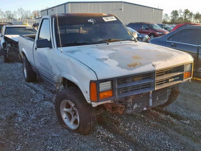 1B7FL66X6KS085636 - 1989 DODGE DAKOTA SPO WHITE photo 1