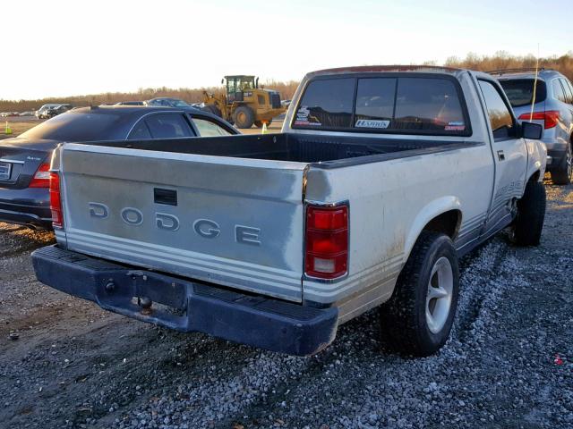 1B7FL66X6KS085636 - 1989 DODGE DAKOTA SPO WHITE photo 4