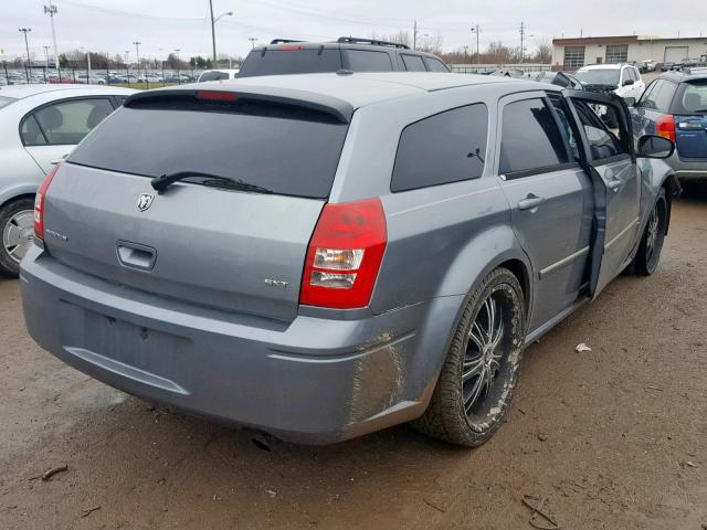 2D4FV47V97H794459 - 2007 DODGE MAGNUM SXT GRAY photo 4