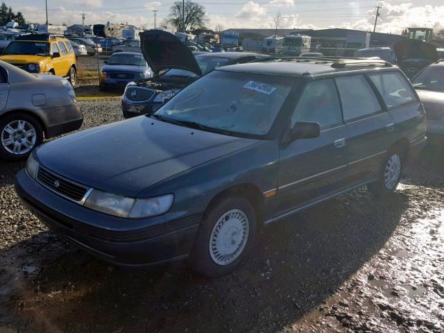 4S3BJ6332P6945778 - 1993 SUBARU LEGACY L A GREEN photo 2