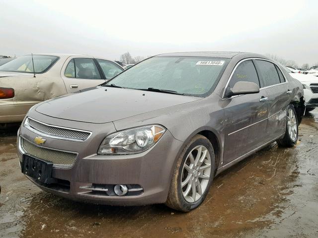 1G1ZE5EB1AF119585 - 2010 CHEVROLET MALIBU LTZ GRAY photo 2