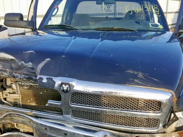 3B7KF23672M200053 - 2002 DODGE RAM 2500 BLACK photo 7