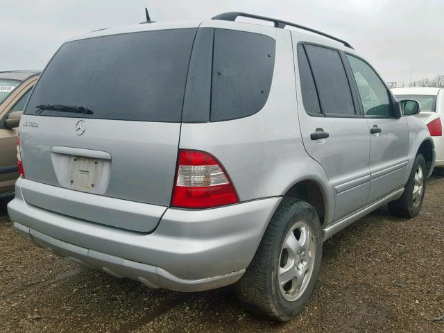 4JGAB57E53A450315 - 2003 MERCEDES-BENZ ML 350 SILVER photo 4