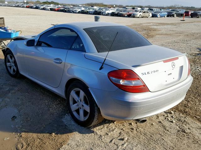 WDBWK54F76F105770 - 2006 MERCEDES-BENZ SLK 280 SILVER photo 3