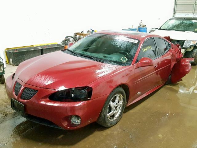 2G2WS522841243683 - 2004 PONTIAC GRAND PRIX მუქწითელი ფოტო 2