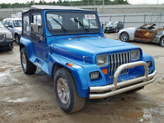 2J4FY69SXNJ518519 - 1992 JEEP WRANGLER / BLUE photo 1