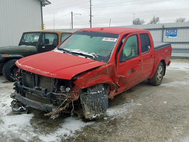 1N6AD0EV7AC437472 - 2010 NISSAN FRONTIER C RED photo 2