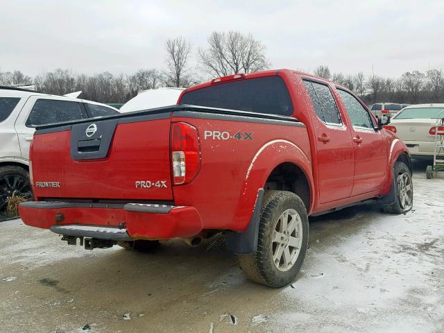 1N6AD0EV7AC437472 - 2010 NISSAN FRONTIER C RED photo 4