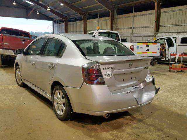 3N1AB6AP9AL724063 - 2010 NISSAN SENTRA 2.0 SILVER photo 3