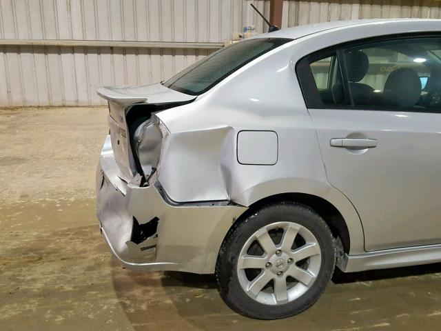 3N1AB6AP9AL724063 - 2010 NISSAN SENTRA 2.0 SILVER photo 9