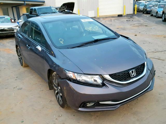 19XFB2F98EE082273 - 2014 HONDA CIVIC EXL GRAY photo 1