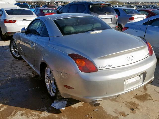 JTHFN48Y830048118 - 2003 LEXUS SC 430 SILVER photo 3