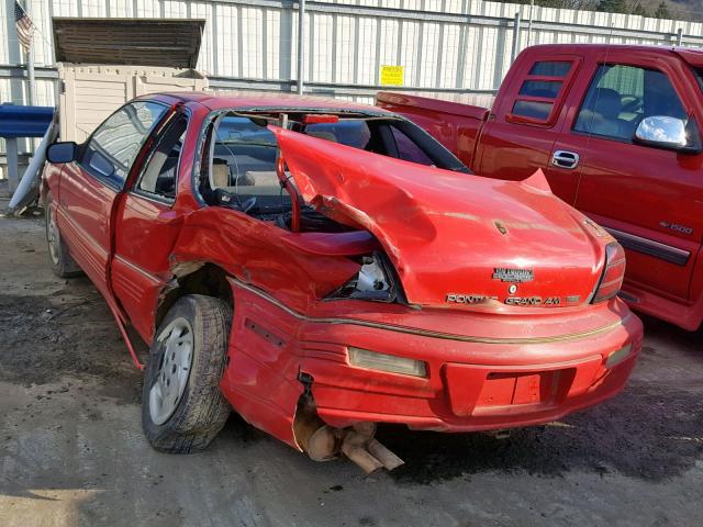 1G2NE15M6SM515707 - 1995 PONTIAC GRAND AM S RED photo 3