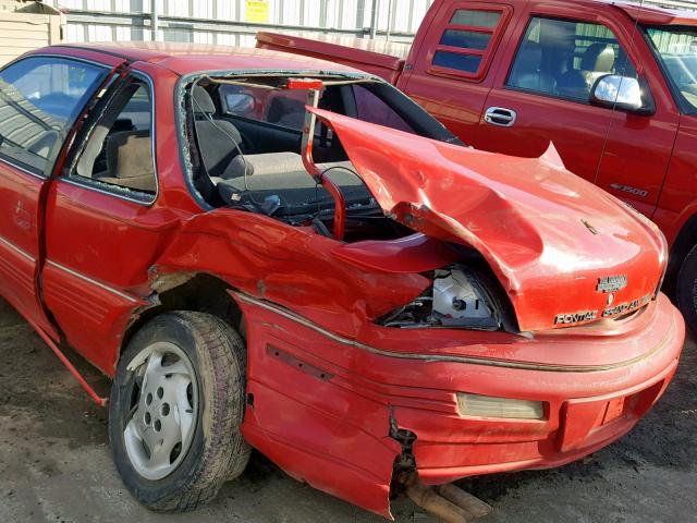 1G2NE15M6SM515707 - 1995 PONTIAC GRAND AM S RED photo 9