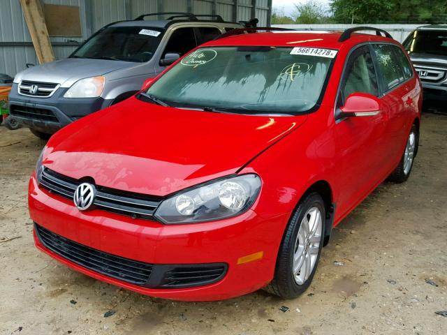 3VWPL7AJ6EM609830 - 2014 VOLKSWAGEN JETTA TDI RED photo 2