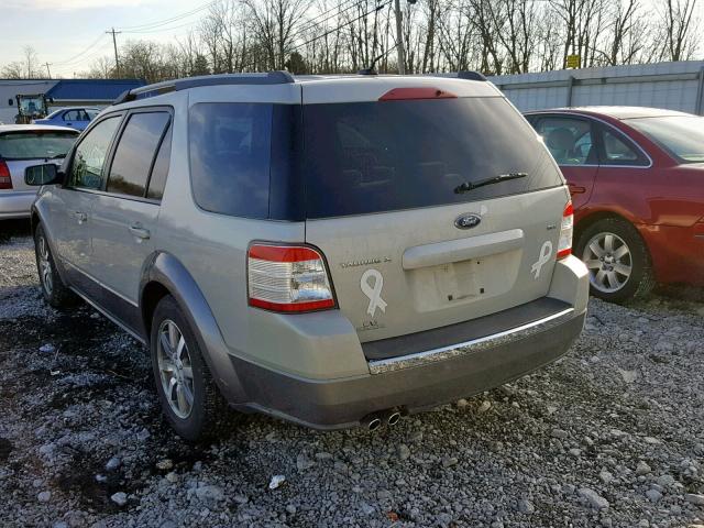 1FMDK02W38GA29617 - 2008 FORD TAURUS X S BEIGE photo 3