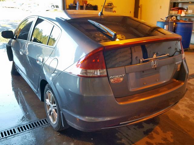 JHMZE2H75BS004122 - 2011 HONDA INSIGHT EX GRAY photo 3