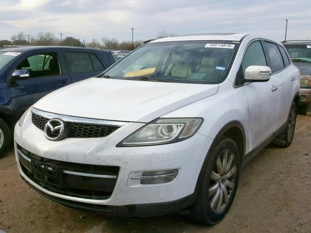 JM3TB28A680162377 - 2008 MAZDA CX-9 WHITE photo 2