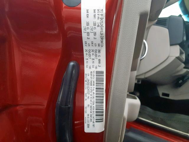 1J8HG58216C247237 - 2006 JEEP COMMANDER 红色 照片 10