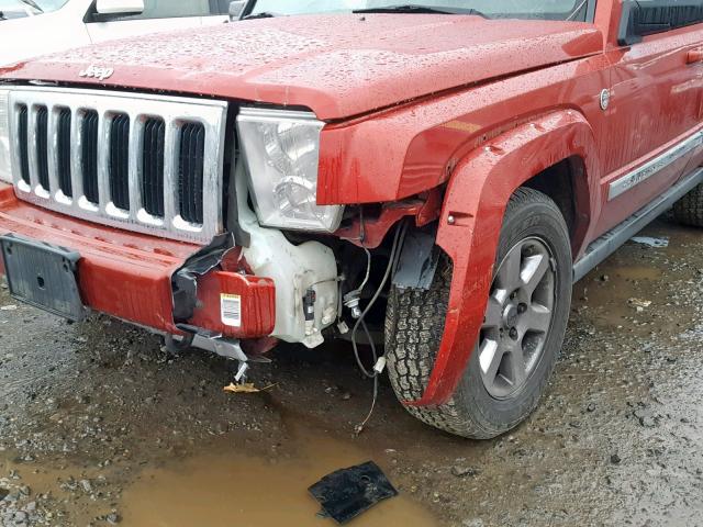 1J8HG58216C247237 - 2006 JEEP COMMANDER 红色 照片 9