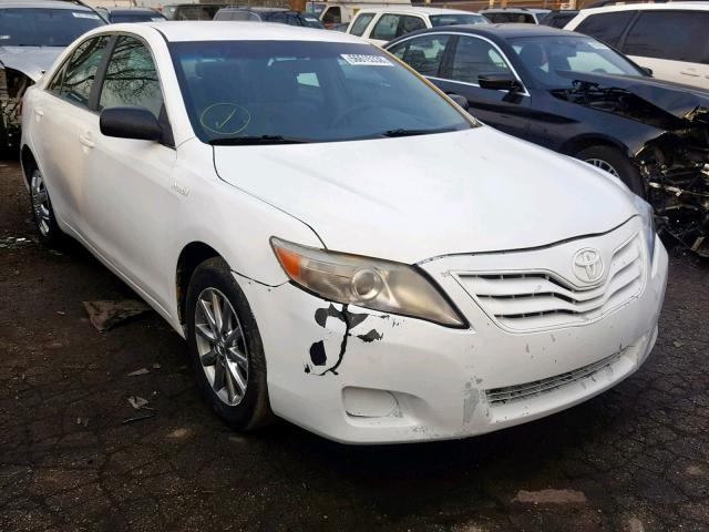 4T1BB3EK9AU117340 - 2010 TOYOTA CAMRY HYBR WHITE photo 1