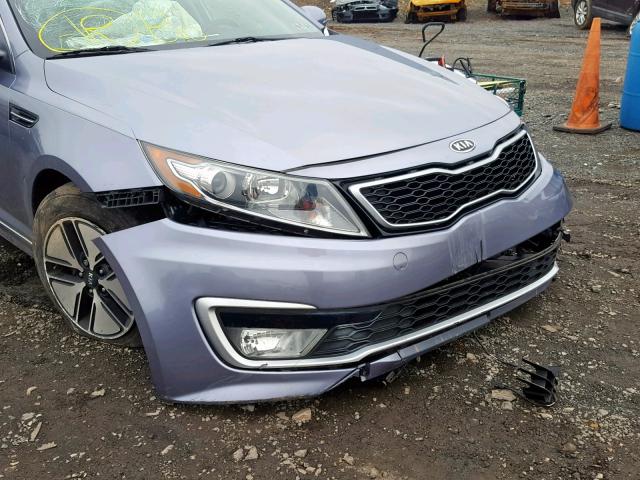 KNAGM4AD1B5002838 - 2011 KIA OPTIMA HYB BLUE photo 9