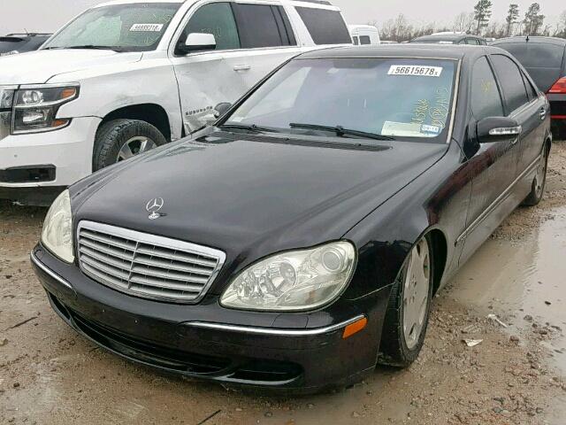 WDBNG76J83A372385 - 2003 MERCEDES-BENZ S 600 BLACK photo 2