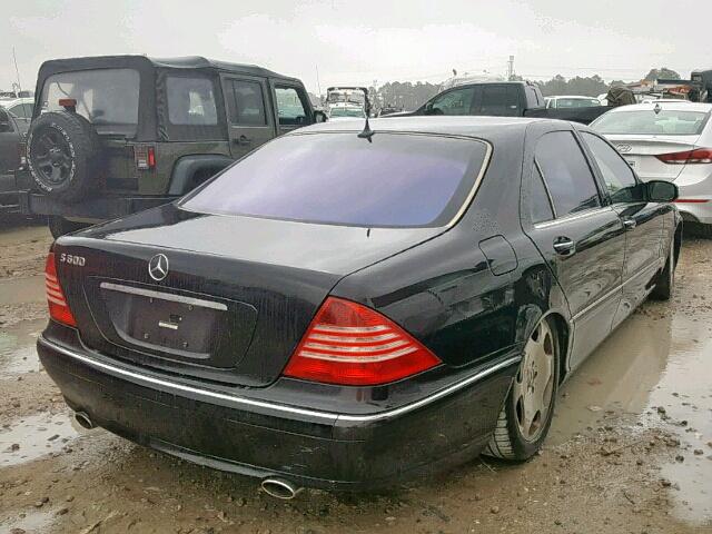 WDBNG76J83A372385 - 2003 MERCEDES-BENZ S 600 BLACK photo 4