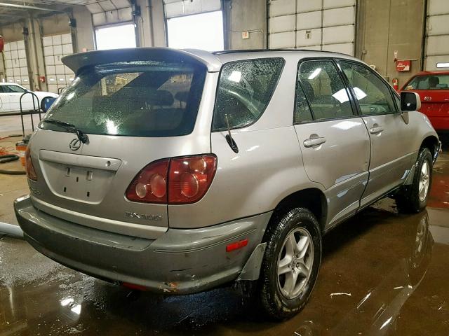 JT6HF10U5Y0162056 - 2000 LEXUS RX 300 SILVER photo 4