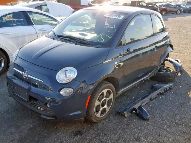 3C3CFFGE5HT586214 - 2017 FIAT 500 ELECTR CHARCOAL photo 2