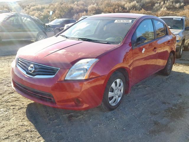 3N1AB6AP5CL752607 - 2012 NISSAN SENTRA 2.0 MAROON photo 2