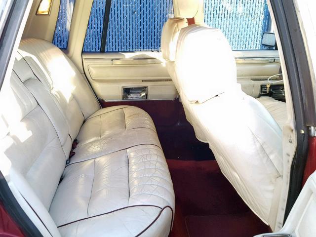 1LNBM81F6KY800493 - 1989 LINCOLN TOWN CAR RED photo 6